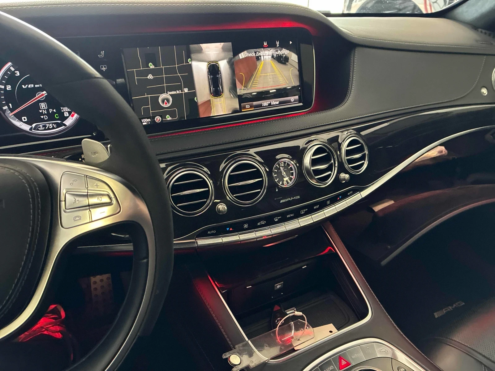 Mercedes-Benz S 63 AMG BURMESTER* ПОДГРЕВ* ОБДУХВАНЕ* CARFAX , снимка 8 - Автомобили и джипове - 55220031