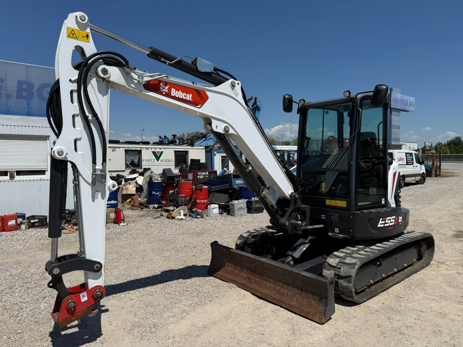 Багер Bobcat E55z LONGARM КАТО НОВ, снимка 4 - Индустриална техника - 54428891