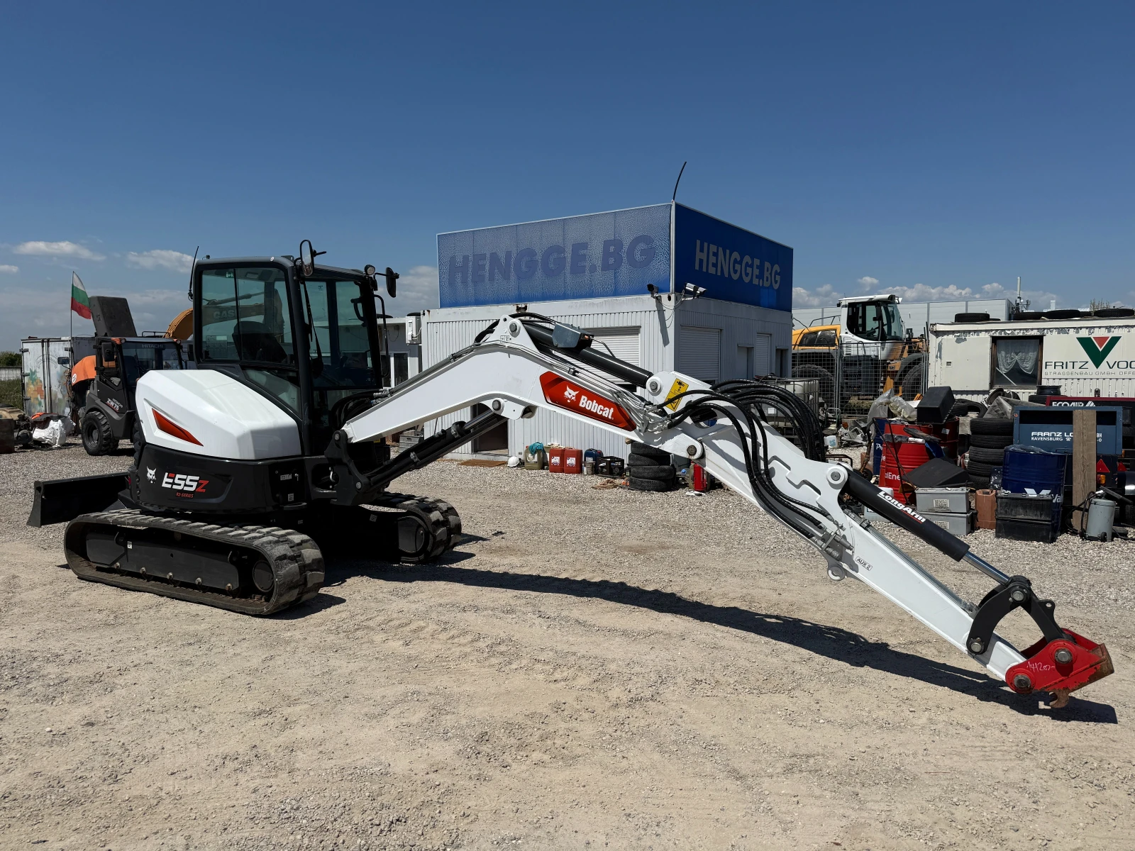 Багер Bobcat E55z LONGARM КАТО НОВ, снимка 14 - Индустриална техника - 54428891