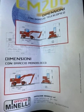 Други специализирани машини Друга БАГЕР СЪС ЩИПКА  MINELLI  CM 206 , снимка 7