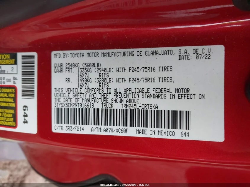 Toyota Tacoma 2.7l Sr - изображение 9