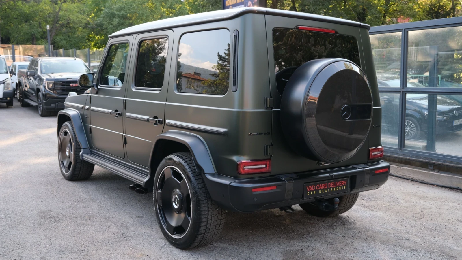 Mercedes-Benz G 63 AMG OLIVE MAGNO/FULL CARBON/PPF/A22/TV/SUPERIOR, снимка 4 - Автомобили и джипове - 56131660
