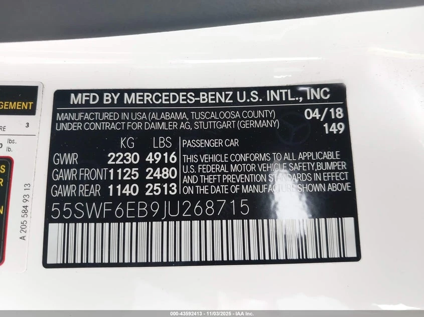 Mercedes-Benz C 43 AMG 3l Amg C 43 4Matic, снимка 9 - Автомобили и джипове - 53907283