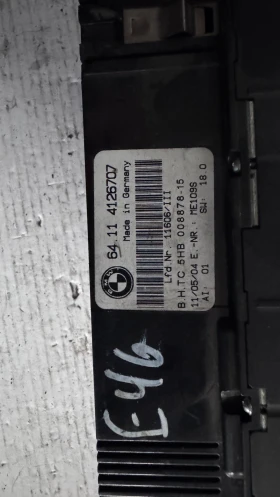 Климатичен блок / панел / табло зa BMW E46 - 64.11 4126707, снимка 2