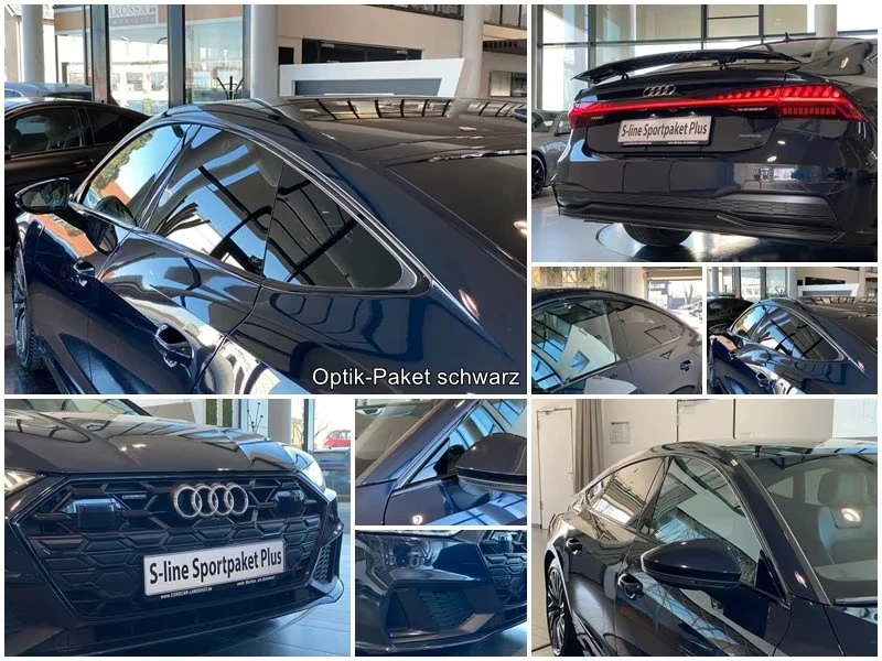 Audi A7 40TDI/204HP/2-LINE/BLACK/PANO/360/HUD/585z, снимка 11 - Автомобили и джипове - 55234325