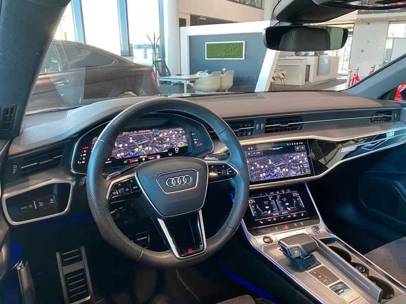 Audi A7 40TDI/204HP/2-LINE/BLACK/PANO/360/HUD/585z, снимка 10 - Автомобили и джипове - 55234325