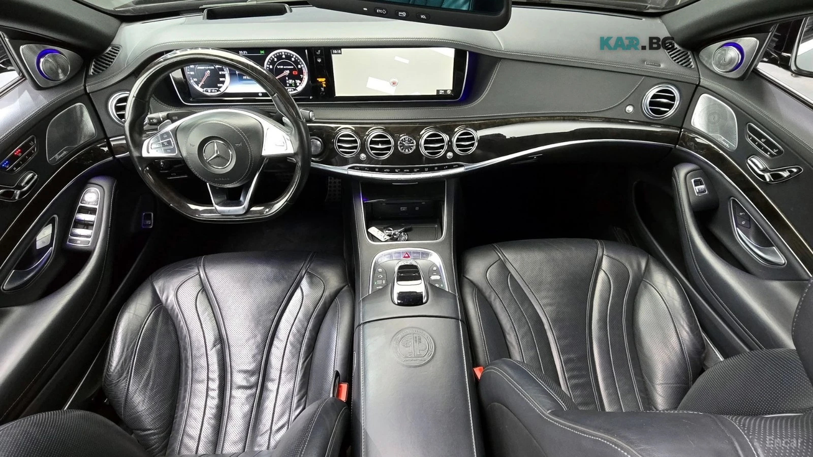 Mercedes-Benz S 63 AMG 4MATIC* HUD* 360* МАСАЖИ* ОБДУХ* НАВИ* ПАНО, снимка 5 - Автомобили и джипове - 55931791