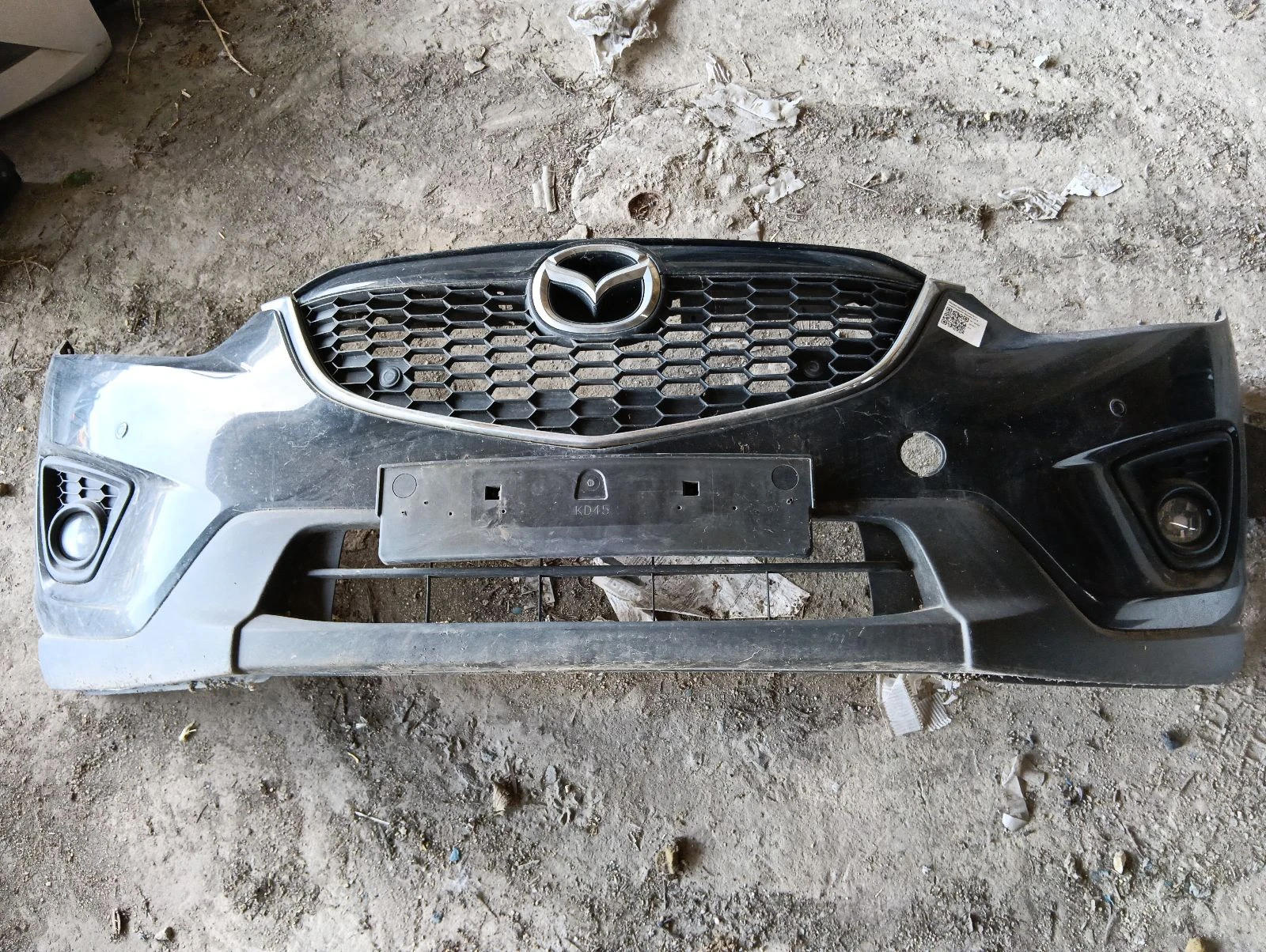 броня предна черна с парктроник Mazda CX 5
