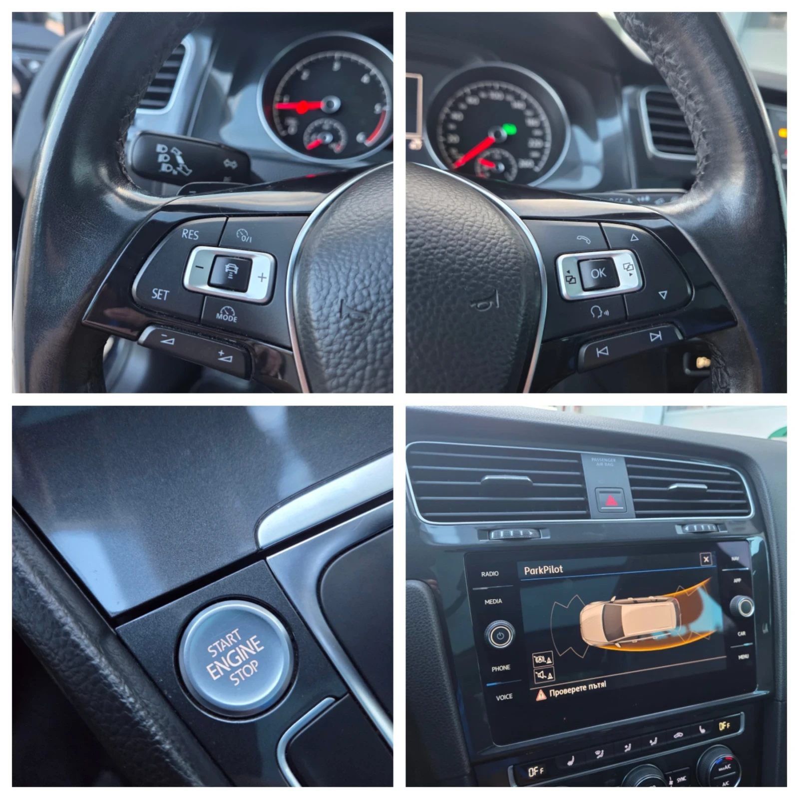 VW Golf 2.0 TDI DSG 7 Панорама Keyless ACC LED , снимка 13 - Автомобили и джипове - 54189857