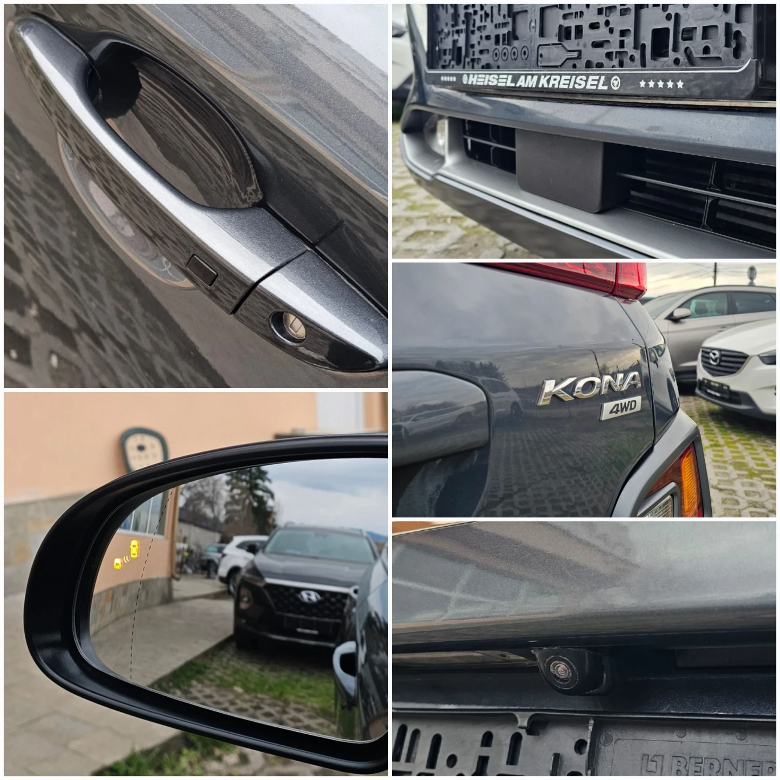 Hyundai Kona 1.6 T-GDI 177к.с. 4WD Premium Head-Up KRELL, снимка 14 - Автомобили и джипове - 53917636
