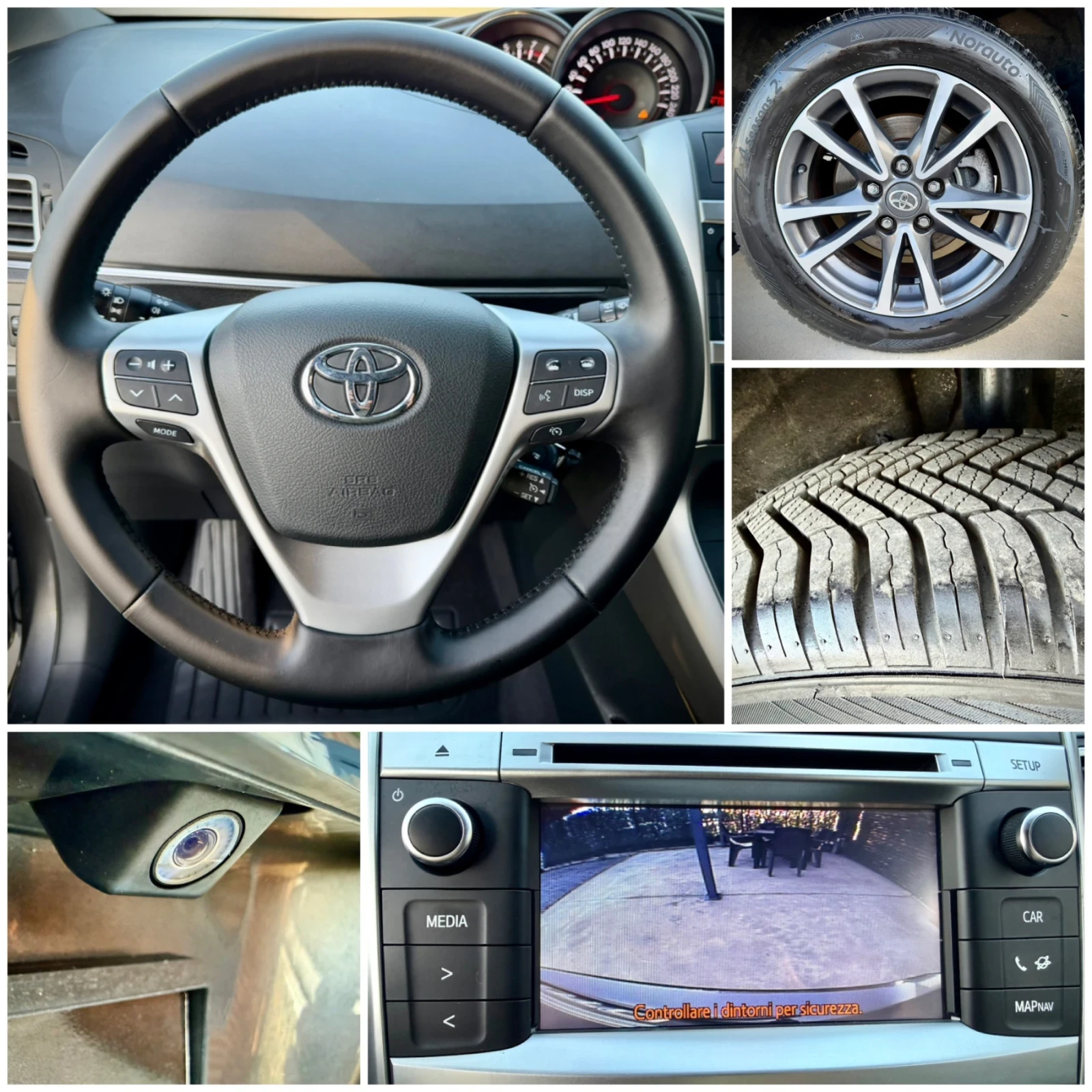 Toyota Verso 1.6 VALVEMATIC* CAMERA* 6+ 1, снимка 14 - Автомобили и джипове - 54692569