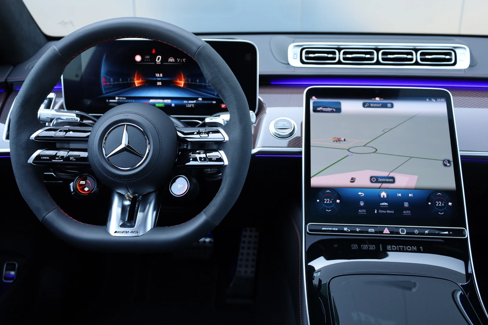 Mercedes-Benz S 63 AMG 63E AMG* EDITION 1* PERFORMANCE* CERAMIC* , снимка 12 - Автомобили и джипове - 53688001
