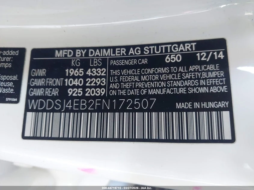 Mercedes-Benz CLA 250 2.0L I-4 DI, DOHC, VVT, TURBO, 208HP Front Wheel | Mobile.bg � ����������� 9