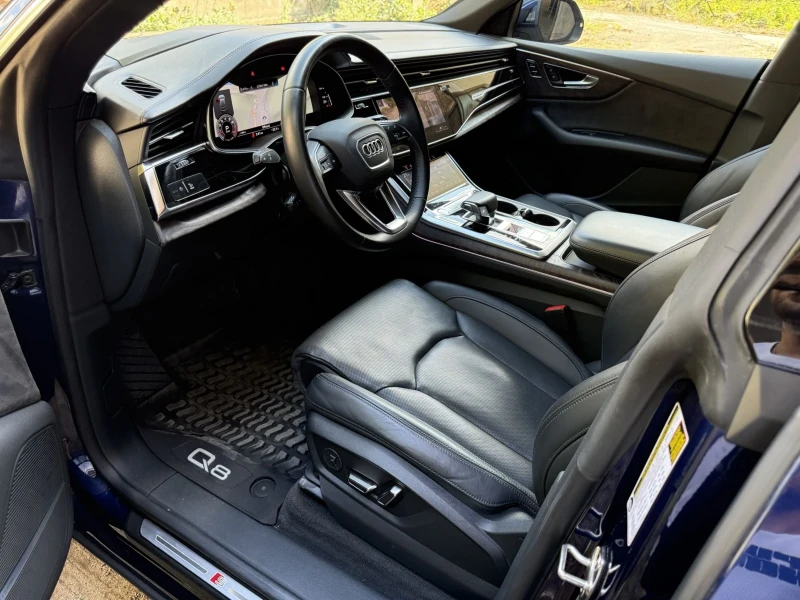 Audi Q8 55TFSI/S-line/360/Head-Up/ВАКУМ/Завиващ заден мост, снимка 9 - Автомобили и джипове - 52644585