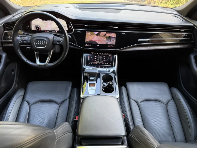 Audi Q8 55TFSI/S-line/360/Head-Up/ВАКУМ/Завиващ заден мост, снимка 14 - Автомобили и джипове - 52644585