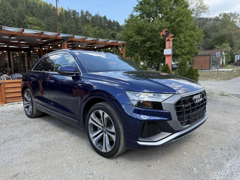 Audi Q8 55TFSI/S-line/360/Head-Up/ВАКУМ/Завиващ заден мост, снимка 3 - Автомобили и джипове - 52644585