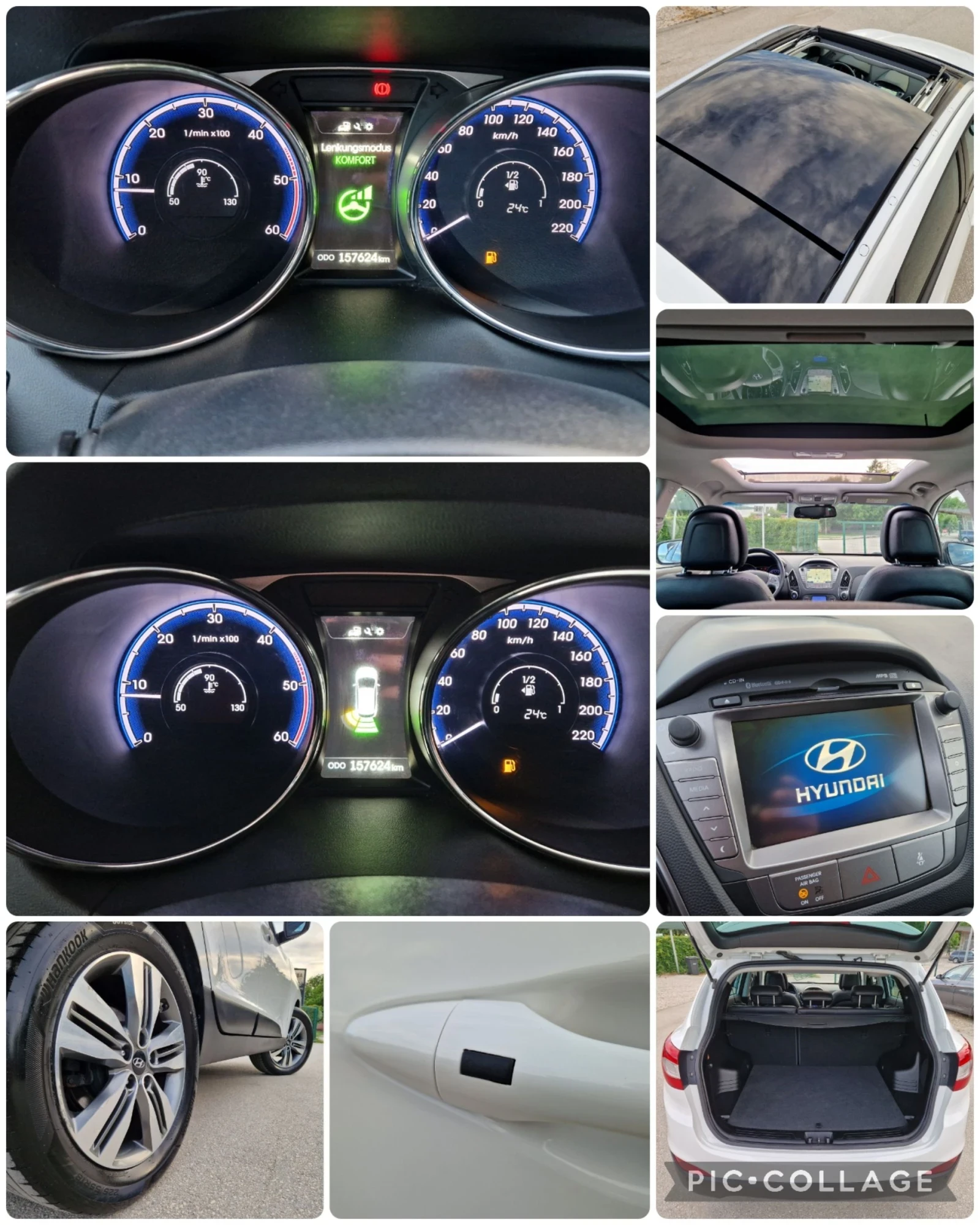Hyundai IX35 2.0CRDi 184k.4X4/ПАНОР/КОЖА/НАВИ/КЕЙЛЕС/ШВЕЙЦАРИЯ , снимка 17 - Автомобили и джипове - 54706200