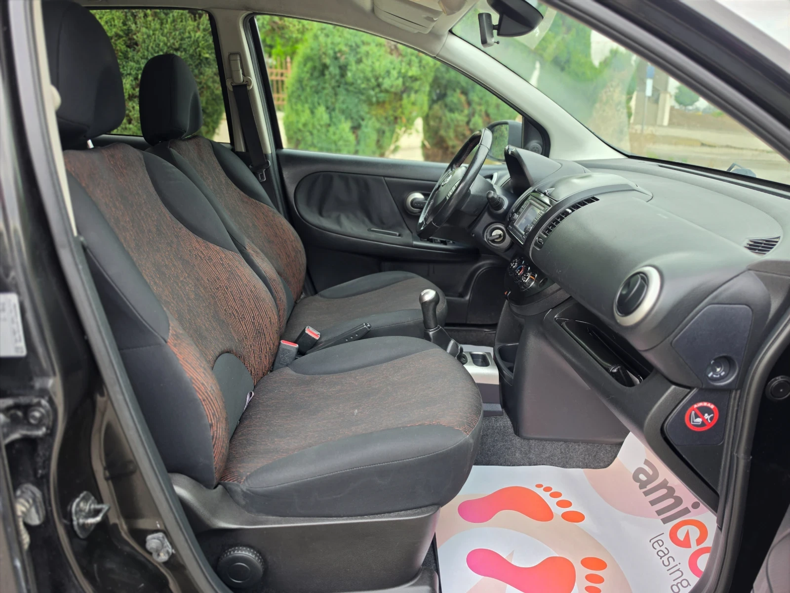 Nissan Note 1.4i 88hp * НАВИ * EURO 5 * ЛИЗИНГ * , снимка 12 - Автомобили и джипове - 55228198