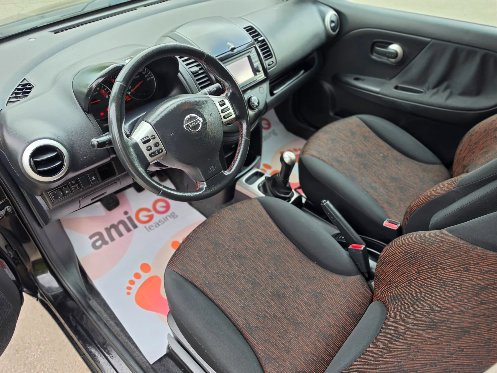 Nissan Note 1.4i 88hp * НАВИ * EURO 5 * ЛИЗИНГ * , снимка 17 - Автомобили и джипове - 55228198
