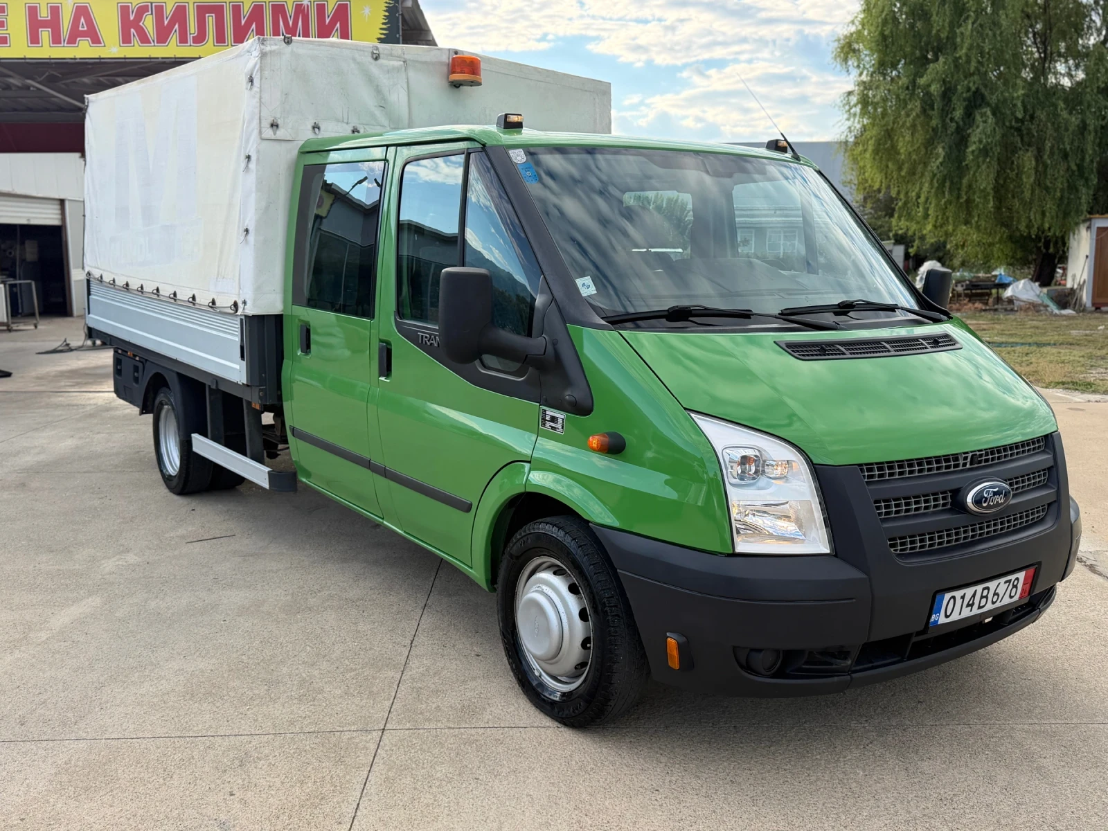 Ford Transit 2.2TDCi 155кс Климатик* 3.2метра каросерия* , снимка 3 - Бусове и автобуси - 56109197