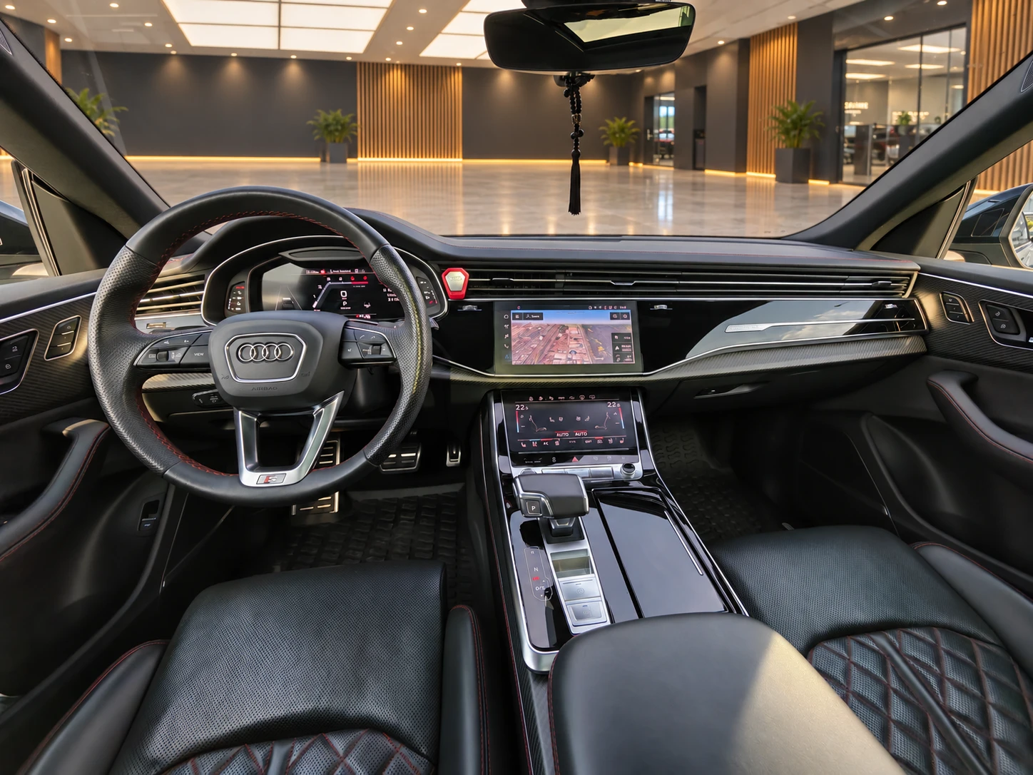 Audi Q8 Facelift S-line HeadUp Печка Панорама Laser, снимка 9 - Автомобили и джипове - 54823748