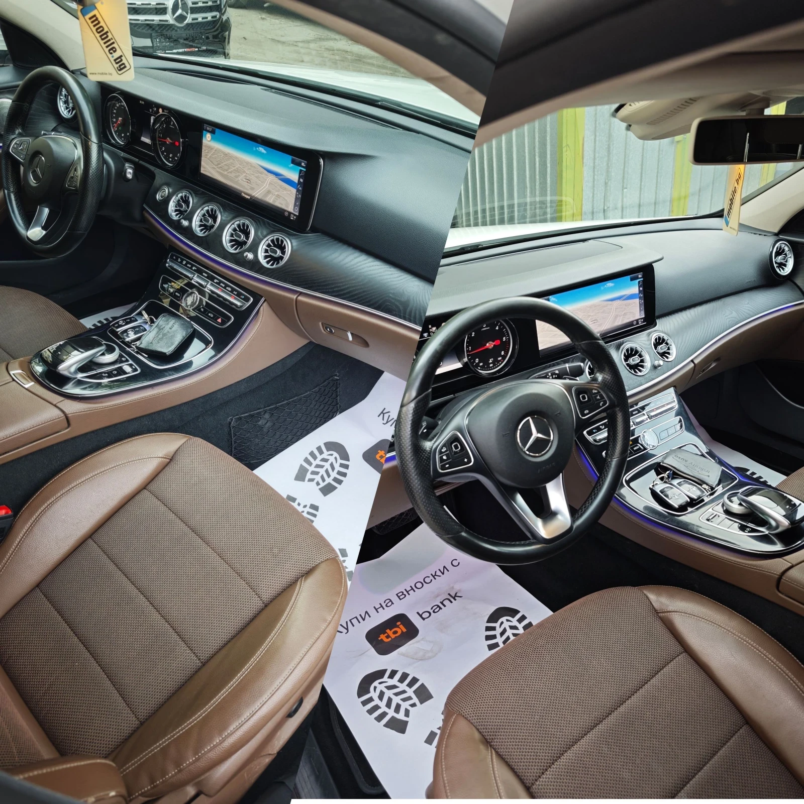 Mercedes-Benz E 220 AMG, ХЕДЪП, АМБИЕНТ, ДИСТРОНИК, ПАМЕТ, ФУЛЛ!  - изображение 9