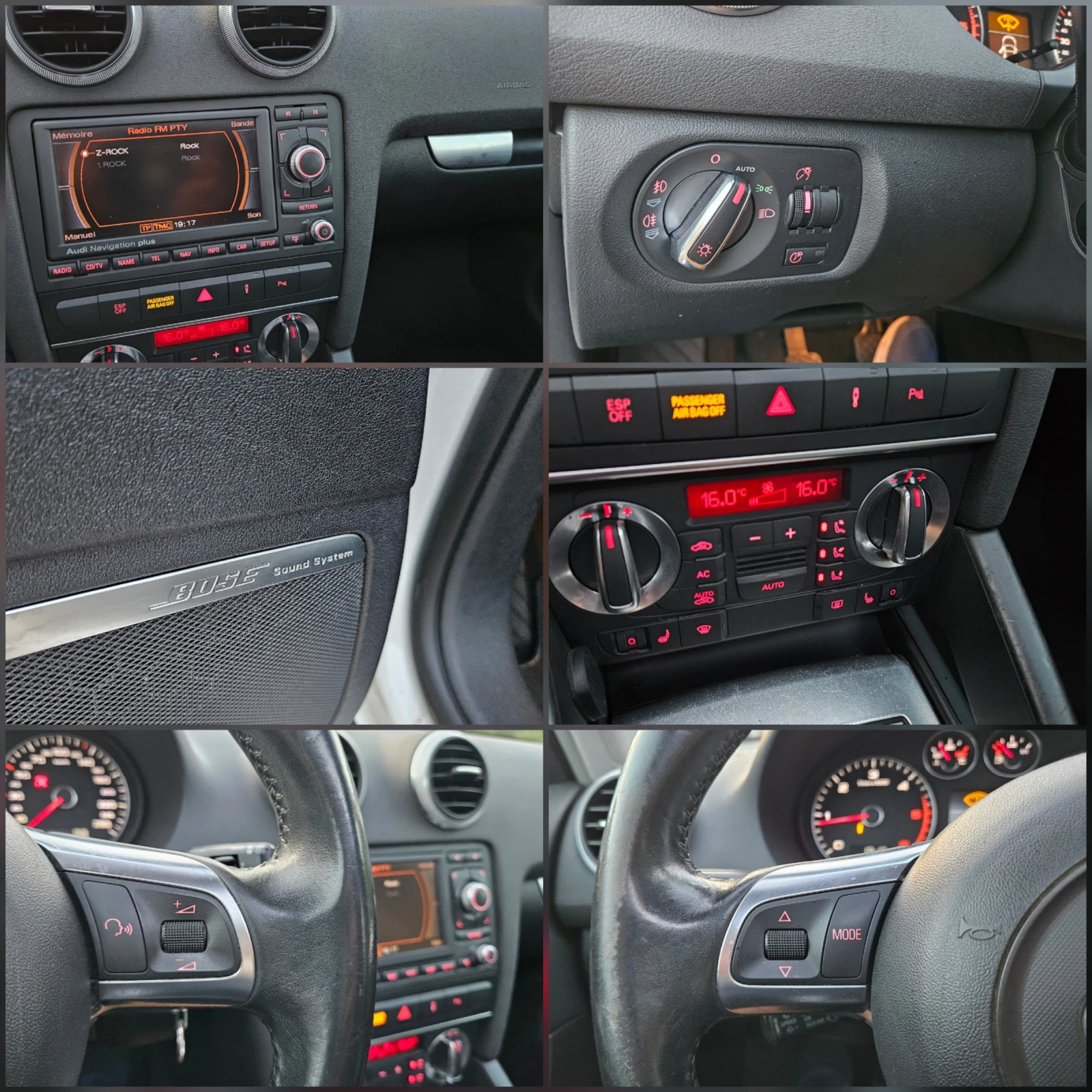 Audi A3 2.0 TDI S-LINE/KOJA/PANORAMA/NAVIG, снимка 15 - Автомобили и джипове - 55661952