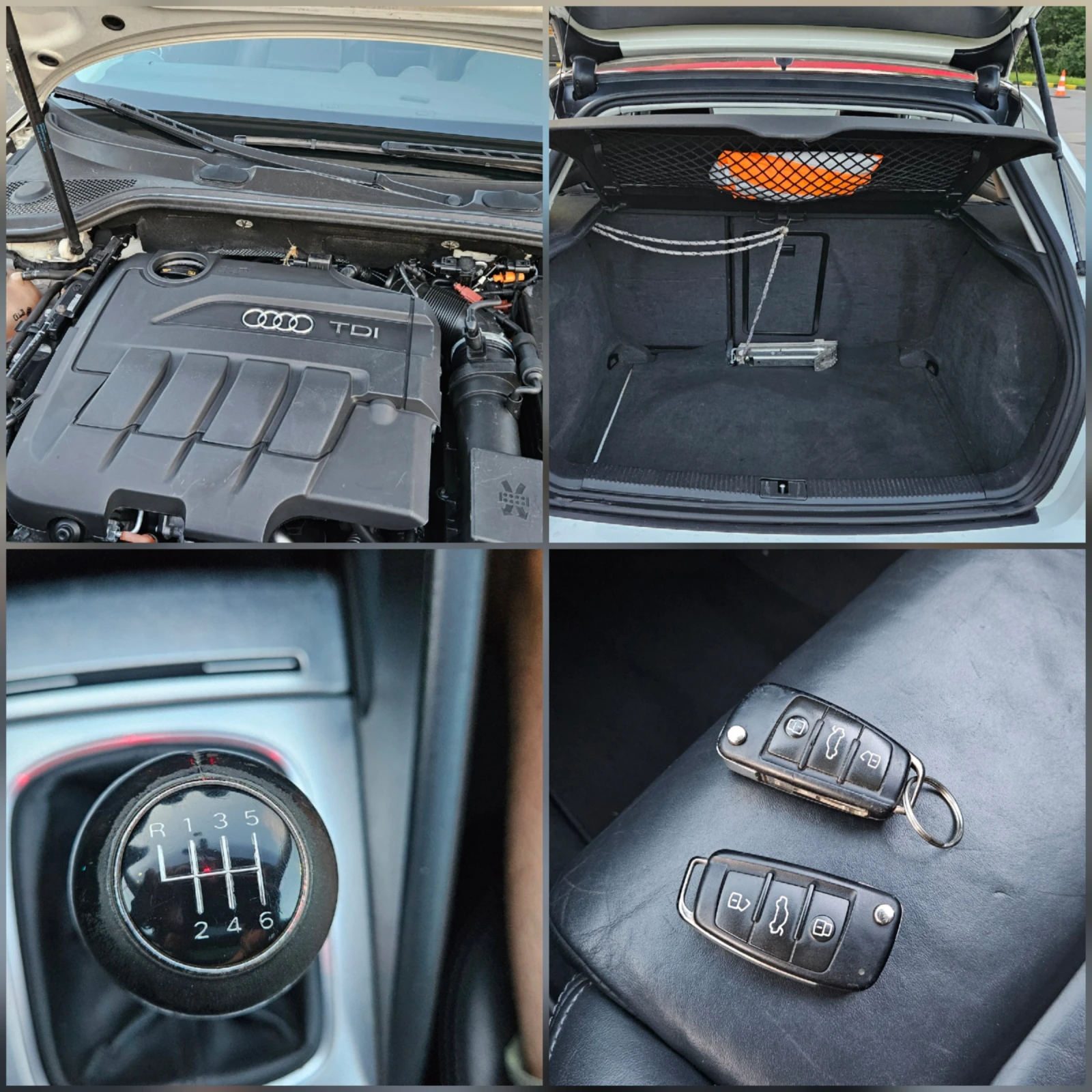 Audi A3 2.0 TDI S-LINE/KOJA/PANORAMA/NAVIG, снимка 17 - Автомобили и джипове - 55661952