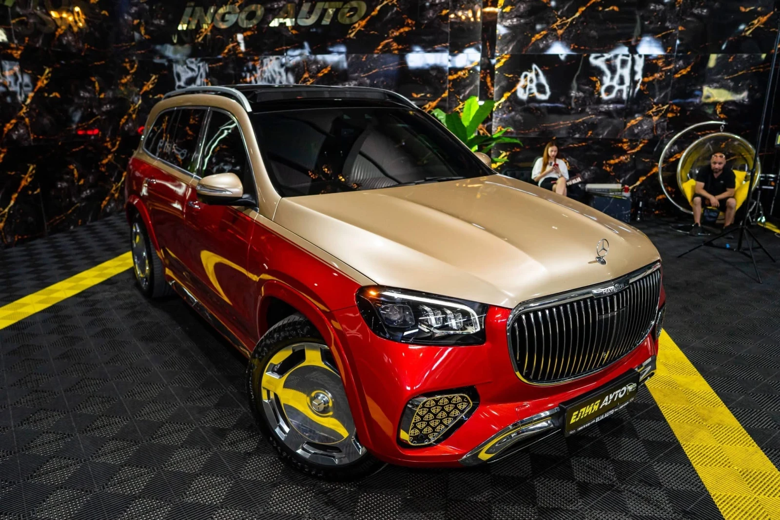 Mercedes-Benz GLS 450 I 4MATIC FULL MAYBACH ПАНО BURM 360 ЛИЗИНГ 100%, снимка 2 - Автомобили и джипове - 54870054