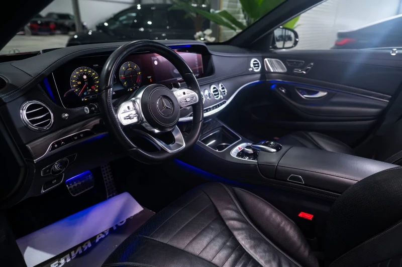 Mercedes-Benz S 400 D LONG FULL AMG LINE 3XTV BURMEISTER ЛИЗИНГ 100%, снимка 9 - Автомобили и джипове - 53066920
