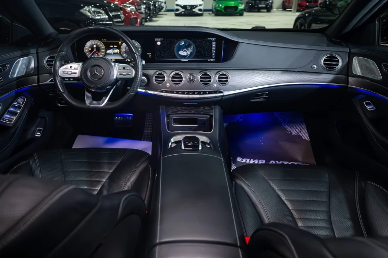 Mercedes-Benz S 400 D LONG FULL AMG LINE 3XTV BURMEISTER ЛИЗИНГ 100%, снимка 10 - Автомобили и джипове - 53066920