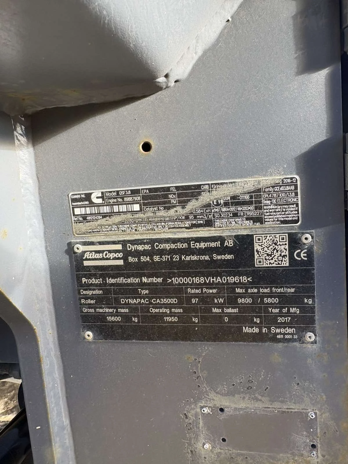 Валяк Dynapac CA3500D - изображение 6