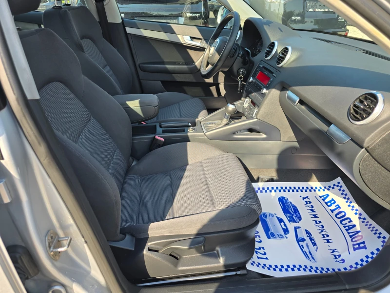 Audi A3 SPORTBAC-1.6TDI-ЕВРО 5В-АВТОМАТИК-ПАНОРАМА, снимка 10 - Автомобили и джипове - 51578995