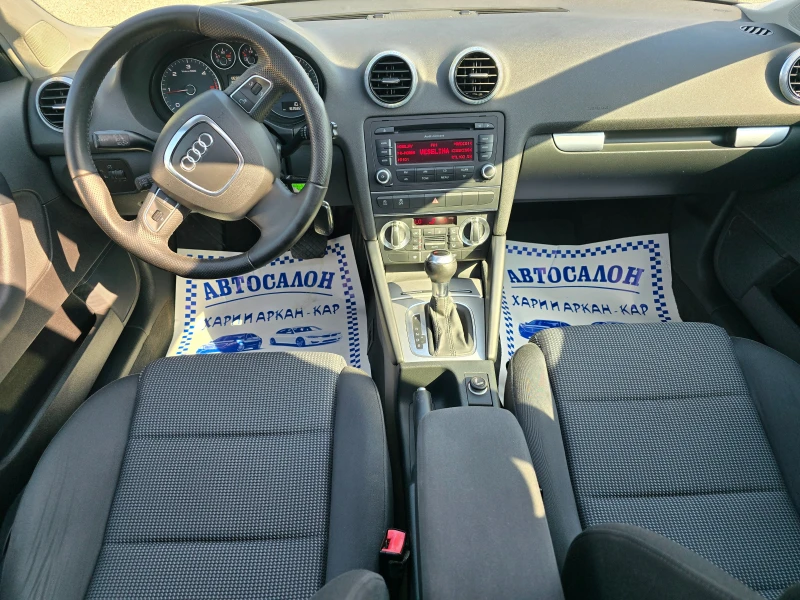 Audi A3 SPORTBAC-1.6TDI-ЕВРО 5В-АВТОМАТИК-ПАНОРАМА, снимка 11 - Автомобили и джипове - 51578995