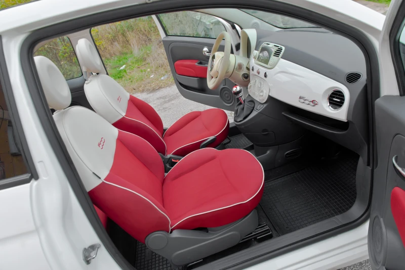 Fiat 500 1.2i - КАБРИО -129хил.км-NAVI-ANDROID-РЕГИСТРИРАНА, снимка 10 - Автомобили и джипове - 52471895
