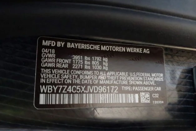 BMW i3 2018 BMW I3 94AH W/RANGE EXTENDER, снимка 9 - Автомобили и джипове - 53430487