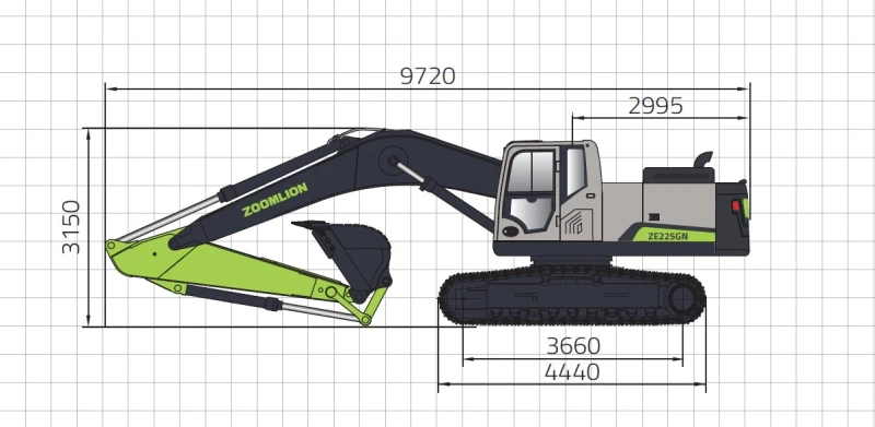 Багер ZOOMLION ZE225GN, снимка 5 - Индустриална техника - 51024585