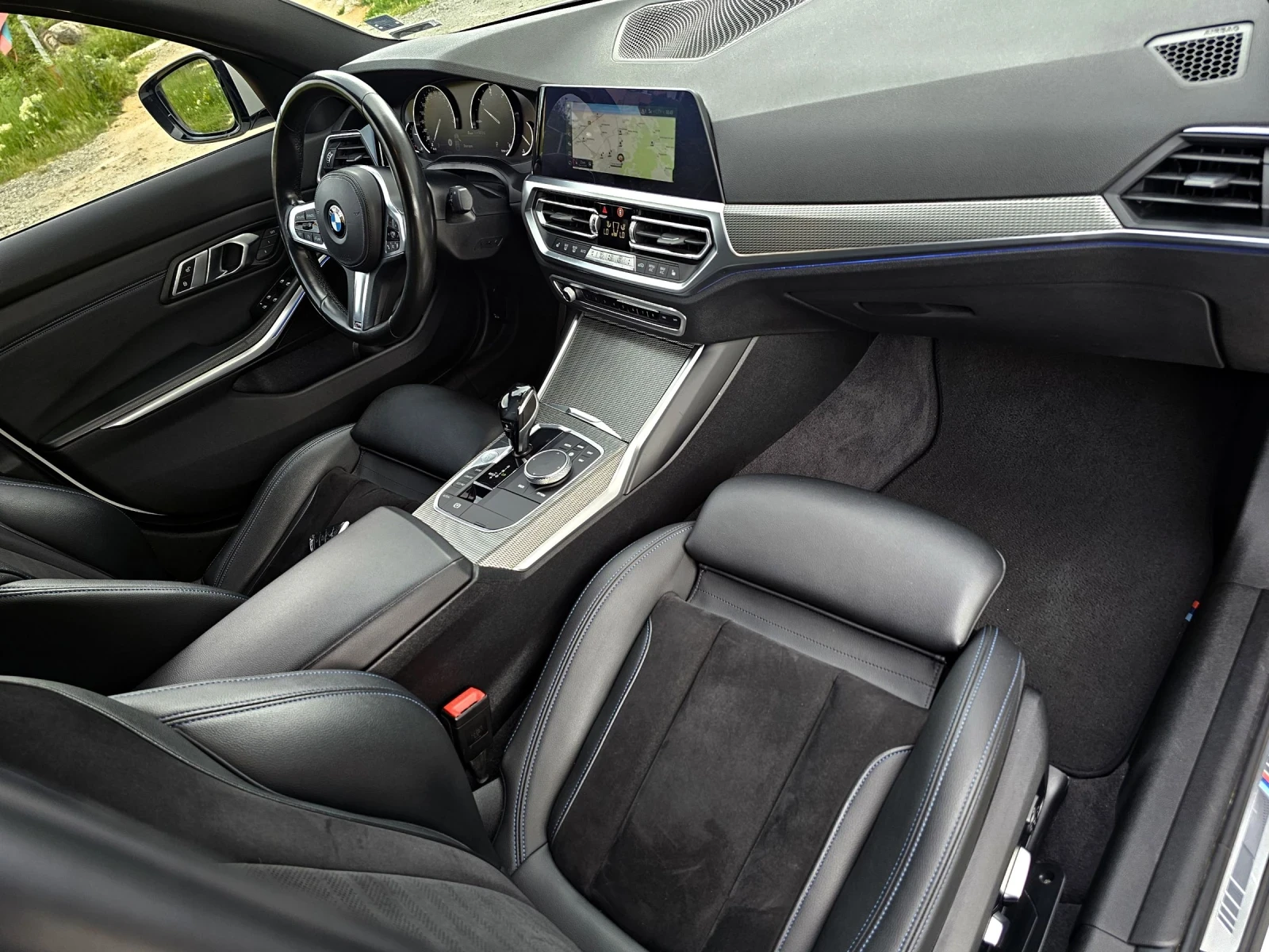 BMW 320 M sport, RWD, mild, alpinweiss, alcantara, memory, снимка 13 - Автомобили и джипове - 54486150