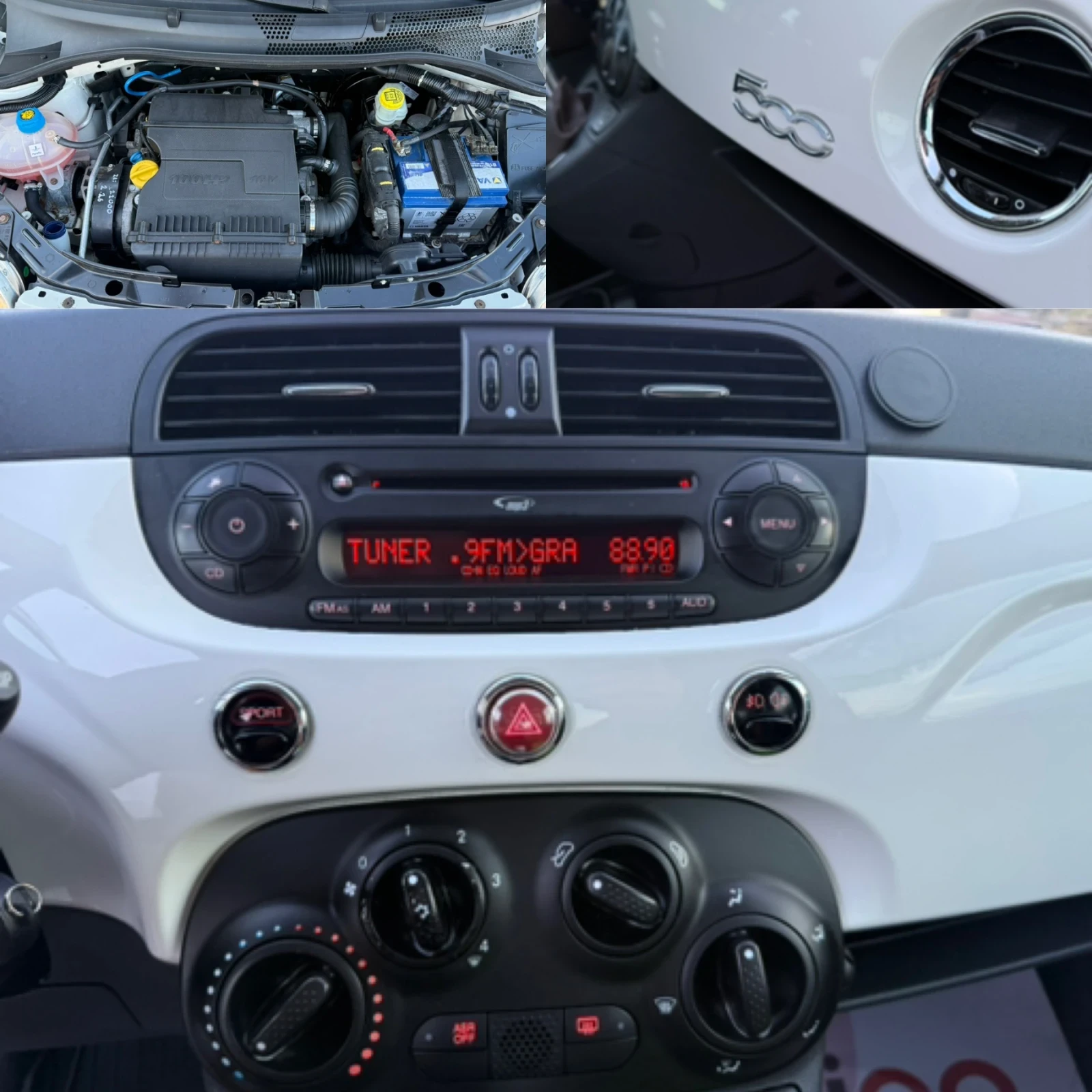 Fiat 500 1.4i 100к.с, снимка 12 - Автомобили и джипове - 55954632