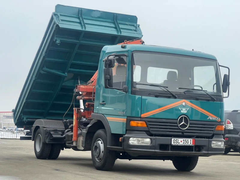 Mercedes-Benz Atego 1017 / Самосвал с кран HIAB / 4.0м дължина