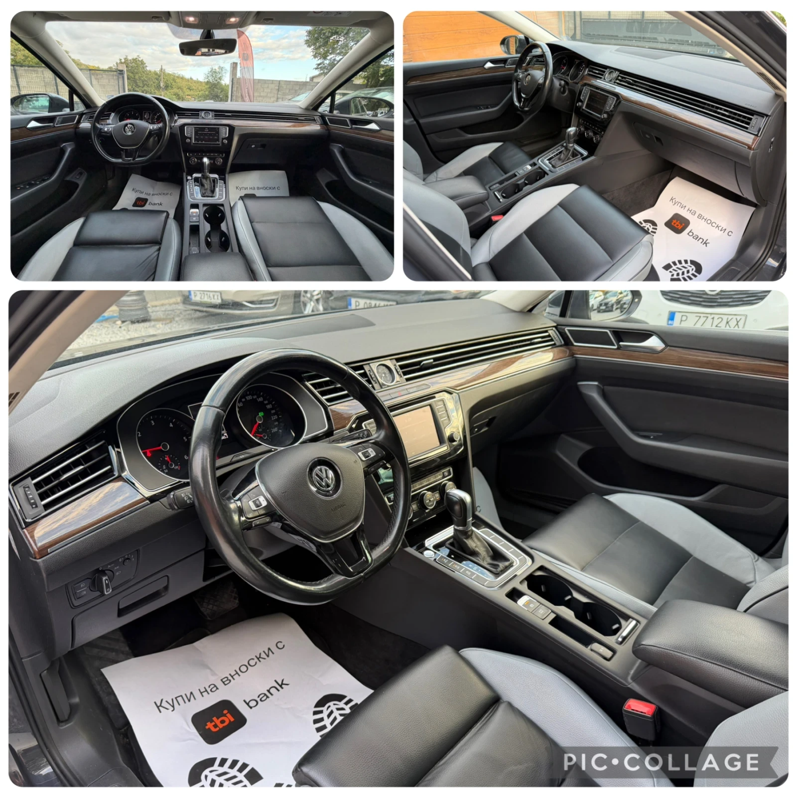 VW Passat 190кс. Дистроник/Кожа/Подгрев, снимка 9 - Автомобили и джипове - 56078418