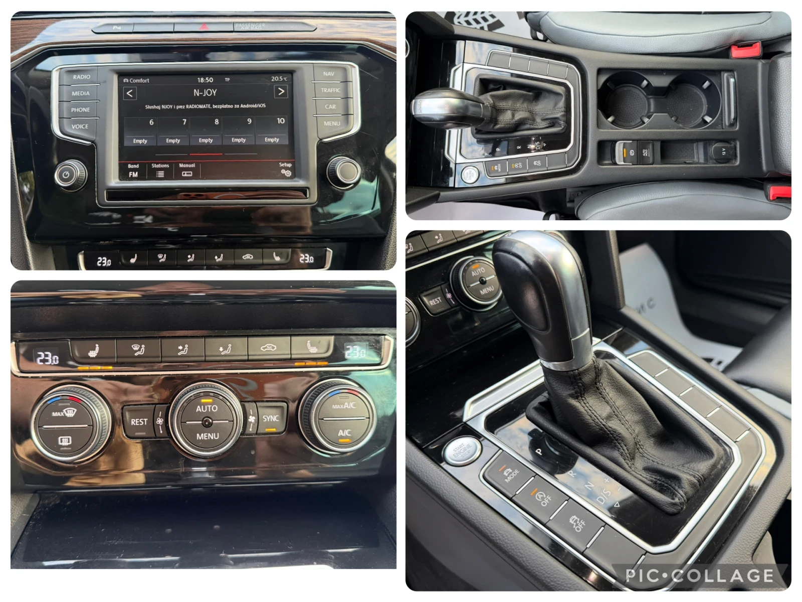 VW Passat 190кс. Дистроник/Кожа/Подгрев, снимка 12 - Автомобили и джипове - 56078418