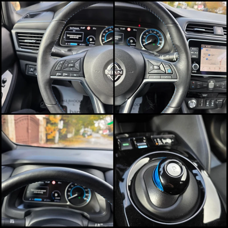 Nissan Leaf  /DISTRONIC/LINE-ASSIST/KEYLESS-ENTRY/360/FULL-OPT/, снимка 9 - Автомобили и джипове - 52364856
