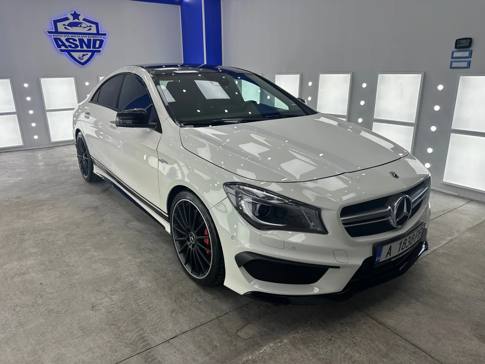 Mercedes-Benz CLA 45 AMG PANORAMA  ПОДГРЕВ  BLACK-WHITE RECARO КАМЕРА, снимка 2 - Автомобили и джипове - 54565416
