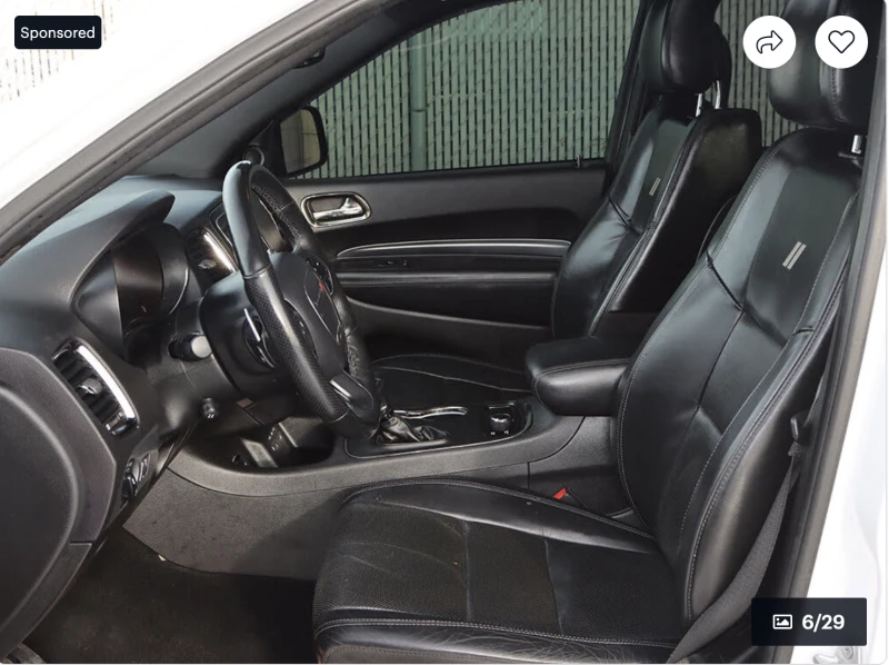 Dodge Durango GT* 3.6* V6* 8ZF* ПОДГРЕВ* КАМЕРА* КЕЙЛЕС* LANE* A, снимка 11 - Автомобили и джипове - 52975400