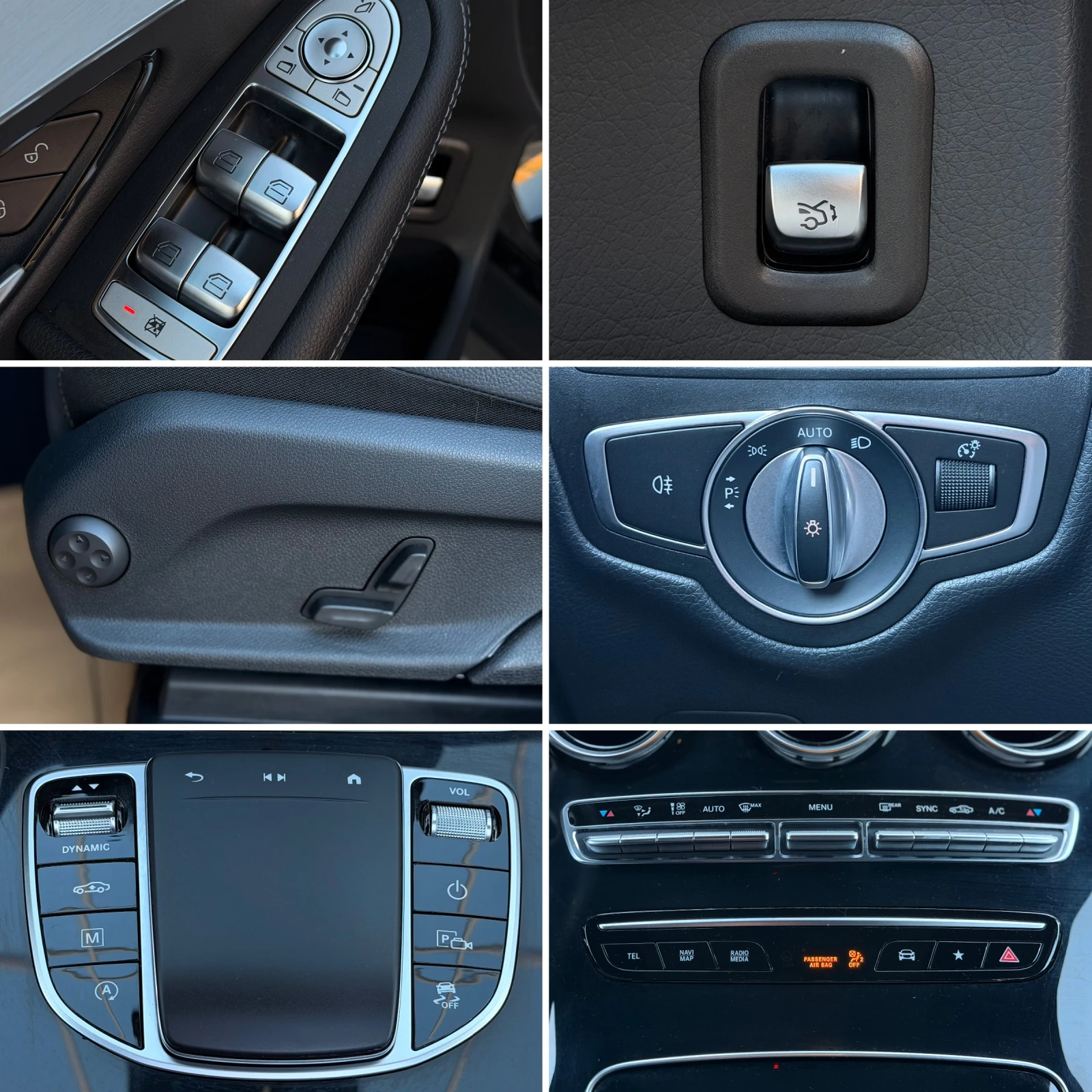 Mercedes-Benz GLC 220 - Face - AMG - Panorama - 4-matic - 9G - Navi -, снимка 13 - Автомобили и джипове - 54402156