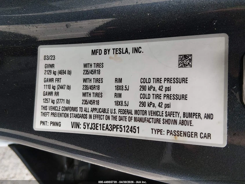 Tesla Model 3 Rear-Wheel Drive, снимка 9 - Автомобили и джипове - 55272154