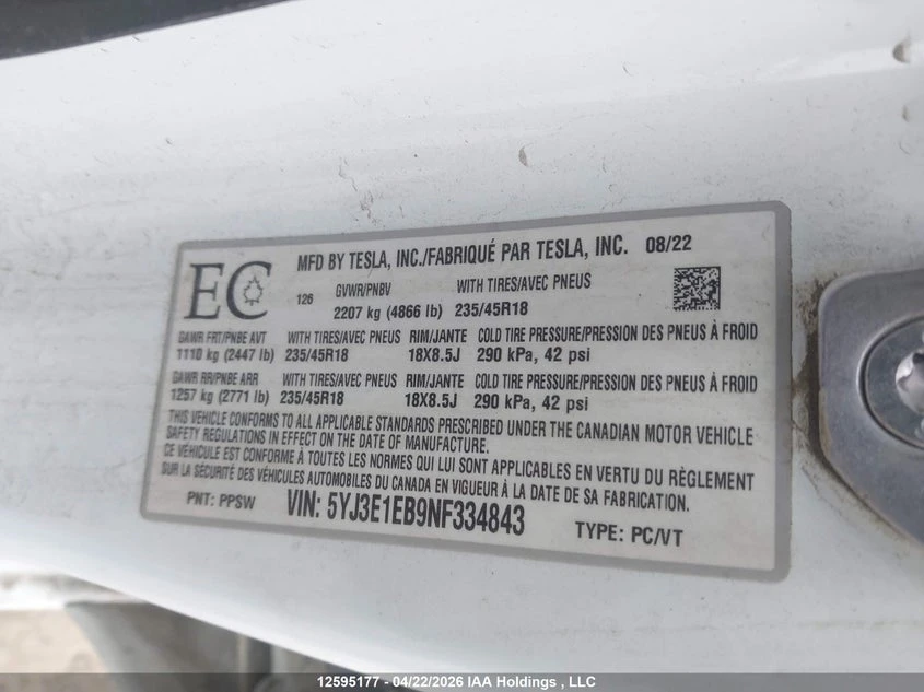 Tesla Model 3 4x4 Facelift !Long Range, снимка 9 - Автомобили и джипове - 54706702