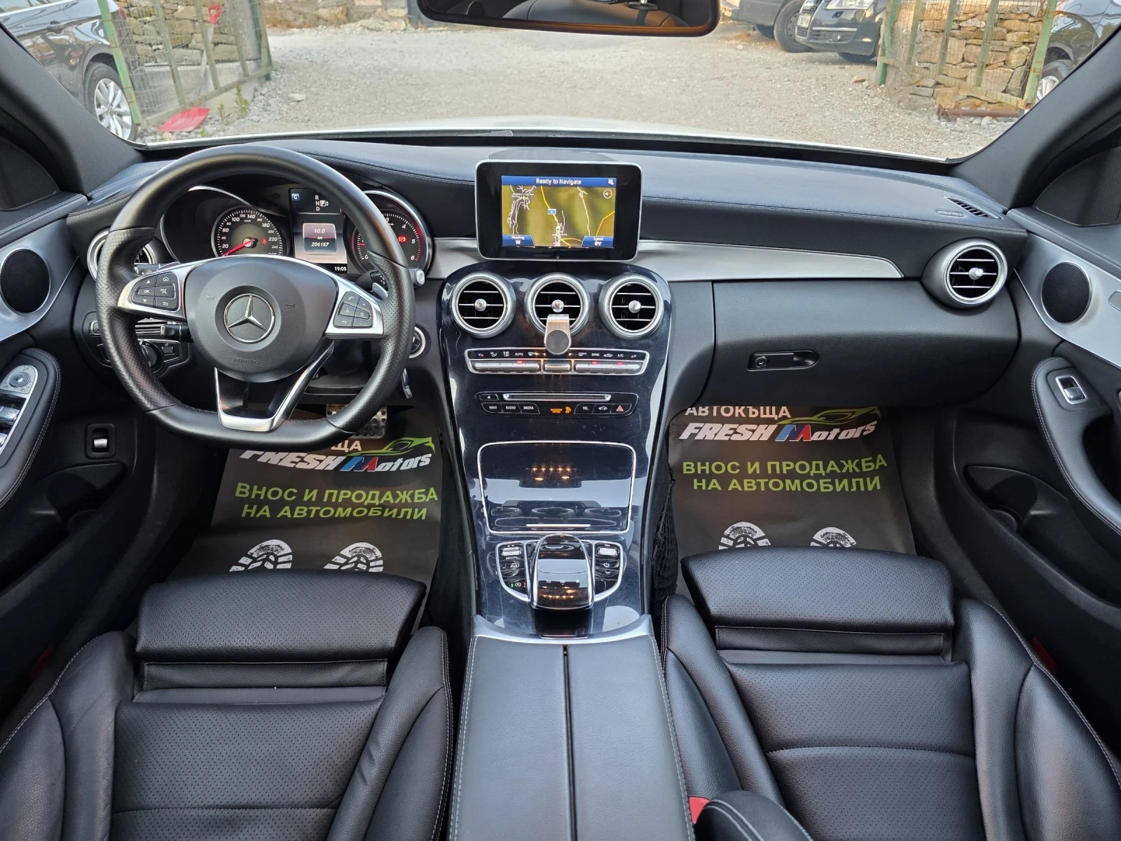 Mercedes-Benz C 220 CDI 170 К.С. АМГ ПАКЕТ / ЛЕД / НАВИ / КОЖА, снимка 8 - Автомобили и джипове - 55108773