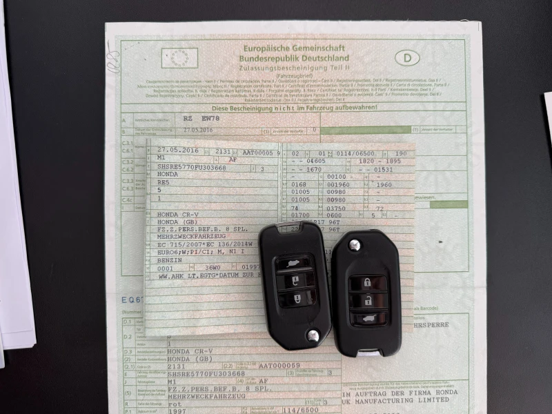 Honda Cr-v 2.0i* СЕРВИЗНА КНИЖКА С ПЪЛНА ИСТОРИЯ В ХОНДА, снимка 17 - Автомобили и джипове - 51205966